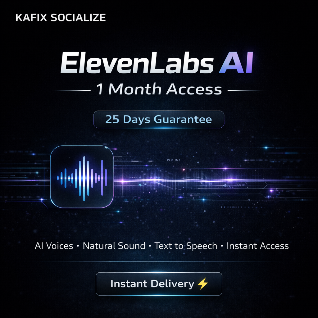 ElevenLabs AI – 25 Days Guarantee (1 Month Access)